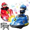 KUWUNG Auto Scontro Telecomandate 2 Pezzi Per Bambini, Con Luci E Musica, 2.4GHz, Giocattoli Per Gare Di Bumper Car, Regalo Per Bambini E Bambine 3+ Anni