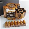 BESCON DICE Revolver - Set di 7 dadi in metallo, poliedrici, con custodia cilindrica, stile cyberpunk, per giochi di ruolo da tavolo come Dungeons and Dragons, giochi da tavolo
