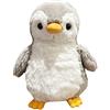 Trayosin Pinguino peluche peluche 21 cm piccolo peluche per ragazze, ragazzi e bambini, simpatico pinguino peluche giocattolo pinguino regalo (grigio)