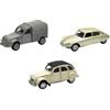 OPO 10 - Lotto di 3 Auto in Miniatura 3 Pollici: Citroen DS + 2CV - WEL09