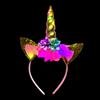 BF Souvenirs Cerchietto per capelli a forma di unicorno, a LED, colorato, lampeggiante, luminoso, per feste di compleanno per bambini, principessa, fantasia, feste per bambini, carnevale