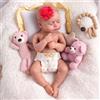 JIZHI Bambole Reborn - 20 Pollici Bambola Femmina In Silicone - Neonato Addormentato Con Vestiti e Accessori Giocattolo Per Bambini 3+ Anni