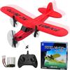 yusvwkj Aereo radiocomandato, FX803 EPP RC Ready to Fly, 2,4 GHz, 2 canali con telecomando RC Glider, per bambini/adulti/principianti, rosso