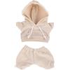 Penitue Set di Vestiti Bambole, Grazioso Costume Bambola 17cm Stile Casual Include Felpa con Cappuccio e Pantaloni Accessori Abbigliamento Kawaii per Collezionisti Decorazioni e Display (Albicocca)