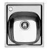 Foster 1144 062 Lavello da Incasso Monovasca 1 Vasca 44 x 50 cm foro miscelatore a sinistra Sopratop Serie S1000 Acciaio Inox 1144062
