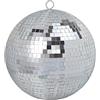 Keruozine Sfera da discoteca, 25 cm, ideale per feste o DJ effetto luce Natale (25 cm, argento)