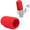 YOUSHARES Filtro pop per microfono HyperX QuadCast, copertura per microfono in schiuma, compatibile con microfono HyperX QuadCast S (rosso)