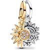 PHCLASY Sole e Luna Scintillanti Charm Giorni di Festa Pendente Compatibile Europei Bracciale Collane da Donna Set di Natale-01
