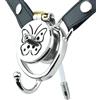 MKGMYGZ Flat Chastity Cage Inverted Chastity Cage Uomo Sissy Cintura Di Castità Maschile Metallo Cock Cage Erotitici Sexy Per Coppie (55MM)