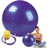 ENDLESS Palla da yoga antiburst da 55 cm | Thick PVC Exercise Ball for Fitness, Pilates, Stability & Home Gym Training | Balance Ball Chair for Men & Women| Color: Viola