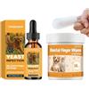 OPEIXSAYKOC Detergente Orecchie Cane 60ml + 50 Pet Dental Finger Wipes, Pulizia Orecchie Cane, Detergente Auricolare Cani, DetergenteperOrecchie, Gocce Pulizia Orecchio Cane, Contro Cerume, Sporco,Cattivi Odori