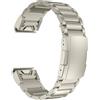 MaKTech Cinturino in Titanio per Garmin,Cinturino in Metallo a Sgancio Rapido da 26mm con Fibbia Tartaruga,per Smartwatch Garmin Fenix 8 51mm/7X/6X/5X/7X Pro/6X Pro/5X Plus (Titanio)