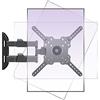 HILLPORT Supporto TV Parete Girevole 360° Estendibile Inclinabile per TV Verticali 32-50 Pollici VESA 400x400 Carico 19,8kg DY3255