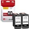 APEXCOLOR 545XL Cartucce Compatibili per Canon PG-545XL Nero [Multipack 2 Pezzi] - Alta Capacità XL - Compatibili con Stampanti Canon PIXMA MG2550, MG2950, MG3050, TS3150, TS3350, MX490, MX495, TR4550