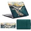 FFBOFFC Cover Rigida Compatibile con MacBook Pro 14 Pollici 2023-2021 Modello M3 A2992 A2918 M2 A2779 M1 A2442 con Touch ID, Plastica Custodia Protettiva & Borsa & Copritastiera, Balena