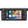 Gdienty Autoradio per BMW E46 1999 2000 2001 2002 2003 2004, Radio Android 13 2G+32G con Navigazione GPS CarPlay Android Auto Bluetooth WLAN USB comandi al volante, touchscreen da 7 pollici