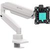 ONKRON Braccio Monitor da Scrivania 13-32, Carico 2-10 kg, max VESA 100x100 mm, Supporto Monitor Scrivania, Supporto Schermo PC Inclinabile e Girevole, Altezza Regolabile, Bianco G80-BW