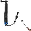 Wvxilyr 49CM Bastone Subacquea Telescopico Impermeabile, Bastone Selfie Telescopico Monopiede, Asta Impugnatura Selfie Stick, Telescopico per Action Cam Hero 7/6/5/4/3/2 Fotografie e Video in Esterno