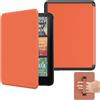 MoKo Custodia Compatibile con 7 Ebook Reader(12a Gen-2024), Custodia Leggera con Cinghia Auto Wake/Sleep per Ebook Reader,Non per TCL Remarkable Kobo, Arancione