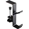 NJCXOLA Headphone Hanger Gancio Cuffie,Pieghevole Porta Cuffie Sotto Scrivania,Girevole Supporto Cuffie Porta Cuffie da Scrivania,Pieghevole Supporto Cuffie,Doppio strato