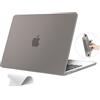 eleger Custodia non rigida compatibile con MacBook Air 13 pollici M5 A3449 M4 A3240 M3 A3113 M2 A2681, versione 2026 2025 2024 2022, Cover anti-crepa per Mac Book Air 13,6, nero opaco