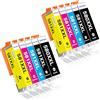 SINOPRINT 580XXL 581XXL Cartucce d'inchiostro Compatibili per Canon PGI-580 CLI-581 Sostituzione con Canon TS6150 TS6250 TS6350 TS8150 TS8250 TS9550 TS705 TR7550 TR8550 TS6151 TS9150 TS8251(10 Pezzi)