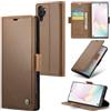 Rerzoiro Cover per Samsung Galaxy Note10 Plus Custodia Portafoglio [Blocco RFID] Premium Pelle PU Wallet Case Flip Libro con Porta Carte Slot Supporto Flip Case per Samsung Galaxy Note10 Plus, Marrone