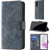 CaseGla Cover per Samsung Galaxy A35 5G [Blocco RFID] Custodia Portafoglio Premium Pelle PU Wallet Case Flip Libro con Porta Carte Slot Supporto, Viola grigio