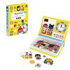 Janod - Magnéti' Book "Apprendo l'Ora", Gioco Educativo Magnetico 50 Pezzi - Apprendimento Motricità Fine e Immaginazione - da 3 Anni in su, J02724
