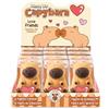 TRENDHAUS 968487 - Capybara Love Squeeze, 12 pezzi, 4,2 x 5,8 x 4,3 cm, Squishy a forma di capybara, per bambini e adulti