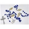 GTBITALY ROS02-6B rosario blu con 50 grani +5 con croce statuina medaglia crocera angelo custode + 4 arcangelo michele gabriele raffaele uriele