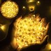 Phyooest 50 Pezzi Mini LED a Palloncino Luci, Mini Lampada a LED Lanterne di Carta, Rotonde Palloncini LED per Matrimonio Compleanno Halloween Festa di Natale Capodanno Decorazione