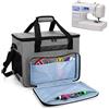 Teamoy Borsa per macchina da cucire, Borse da trasporto macchine da cucire per la maggior parte delle macchine da cucire standard e accessori per cucire