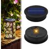 AVCXEC 2 pezzi di ricambio per luci solari, ricaricabili tramite USB, luci solari a LED, impermeabili, pannelli solari a LED di ricambio per luci da giardino