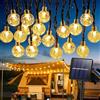 BBLTIFF Catena Luminosa Esterno Solare, 12M 60 LED 8 Modalità Luci Solari da Giardino, IP65 Impermeabile Luci Solari Esterno, Catena Luminosa Solare Per Finestre, Balconi, Feste (Bianco Caldo)