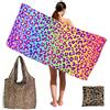 KDFSSIPE Asciugamano Leopardato Per Spiaggia,Asciugamano Leopardato Grande,Da Donna e Uomo, Telo Mare In Microfibra, Per Viaggi Palestra,Design Moda Con Stampa,2pcs (colorful)