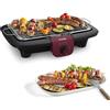 Tefal, BG90E5 Easygrill Adjust, barbecue elettrico da tavolo, 2300 Watt, superficie grill 720 cm², facile da pulire, nero/bordeaux