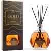 MERCURY - Diffusore di Fragranza Ambiente Gold Ambra & Patchouli con Bastoncini 700 ml
