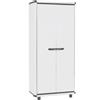 GAROFALO - Mobile Alto Multiuso Portascope in PVC con 4 Ripiani Linea Easy Iceline - h175x70x39 cm