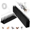 Hillylolly Barriere per Piccioni Plastica, Dissuasori per Uccelli 4.3 M, 10 PCS Spuntoni Anti Uccelli, Punte, Dissuasori per Gatti, Scaccia Piccioni per BalconeTerrazza Finestra (10, Nero)