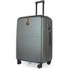 JLY Set di Valigie Premium Nero 100% Policarbonato Bayer Tedesco Organizzazione Superiore Chiusura di Sicurezza TSA Ruote Ultra-Silenziose, L (77.5cm)