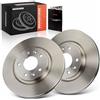 Frankberg Set di dischi freno incl. 2x Dischi Freno Anteriore Ventilato Diametro296mm Compatibile con Qashqai II SUV J11 J11 KadSìr HA HL Replace# 402064EA0A, 402064BA0A