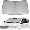JinsenTGG Copertura del Parabrezza Dell'auto Compatibile con Lancia Ypsilon Type 846 2011-2024, Parasole per Parabrezza per Auto Interno Pieghevole, Protezione Antipolvere Riflettente UV