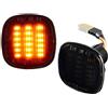 Do!LED DoLED Indicatore di direzione laterale a LED, colorato, nero, vetro fumo, compatibile con A3 8L, A4 B5, A8 D2, Seat Ibiza 6K, FABIA 1 2, OCTAVIA 1, RAPID, ROOMSTER