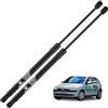 WateryWave 2X Ammortizzatori Posteriori per Vauxhall/Opel Corsa C MK2 2000-2006 | Nero Molle a Gas Portellone Posteriore Acciaio al Carbonio Ammortizzatori Cofano Posteriore per #9114311, 132670