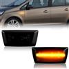 OZ-LAMPE Frecce Laterale a LED per Vauxhall Adam Astra H Corsa D E Insigina A Meriua B Zafira, Indicatori di Direzione Laterale a LED Canbus, Nero 2 Pezzi