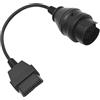 Hoypeyfiy Adattatore diagnostico, spina scanner, cavo, adattatore OBD2 38 pin OBD1 a 16 pin OBD2 dispositivo diagnostico di ricambio per Mercedes W124, W201, R129 e altri classici