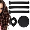 GZRXIOUS 3 Pezzi Bigodino Lungo per Boccoli, Heatless Hair Curler Bigodini Overnight Blowout per Dormire Gomma Arricciacapelli Senza Calore Flessibili Bigodino Fascia Capelli per Capelli Medi Lunghi