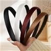 GUIZIYAO 4 Pezzi Cerchietti Per Capelli In Raso, Cerchietti Donna, Headband Donna, Accessori Per Capelli Include Bianco, Bordeaux, Nero E Marrone, Adatto Sport E Uso Quotidiano
