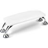 LIONVISON Poggiamani Unghie PU Pelle Bianco Antiscivolo per Manicure | Cuscino Manicure con Rivestimento Resistente e Supporto Stabile - per Utilizzo Professionale